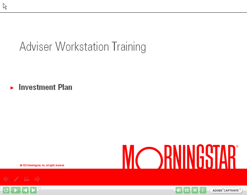 investment plan video screen